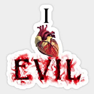 I Heart Evil • MMM Minute 49 Sticker